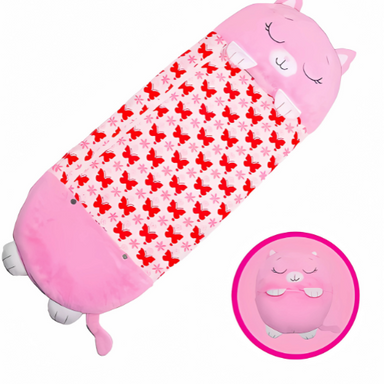 2-in-1 Kinder Slaapzak & Kussen – Cartoon Slaapvriendje voor Logeerpartijen & Reizen More For Mini