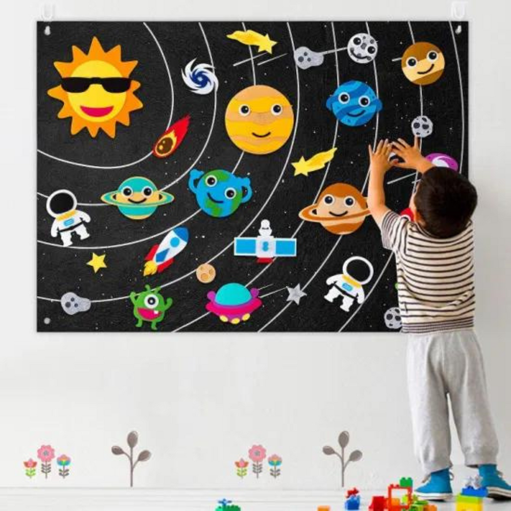 Educatief Vilt Ruimtebord voor Kinderen – Leerzaam DIY Heelal Speelgoed More For Mini