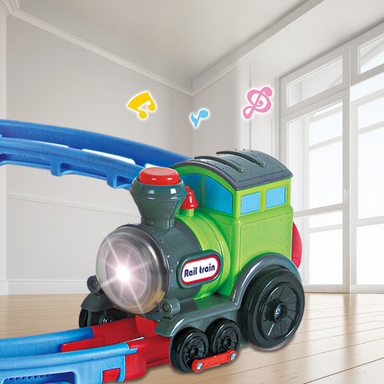 Flexibele Treinbaan voor Kinderen – Bouw Zelf, Met Licht & Geluid | LumoRail Treinset More For Mini