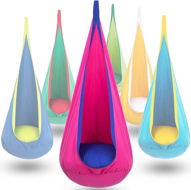 Hängstol för Barn för Inomhus & Utomhus – Bekväm Gungstol med Dyna | CocoonNest från HushPlay More For Mini