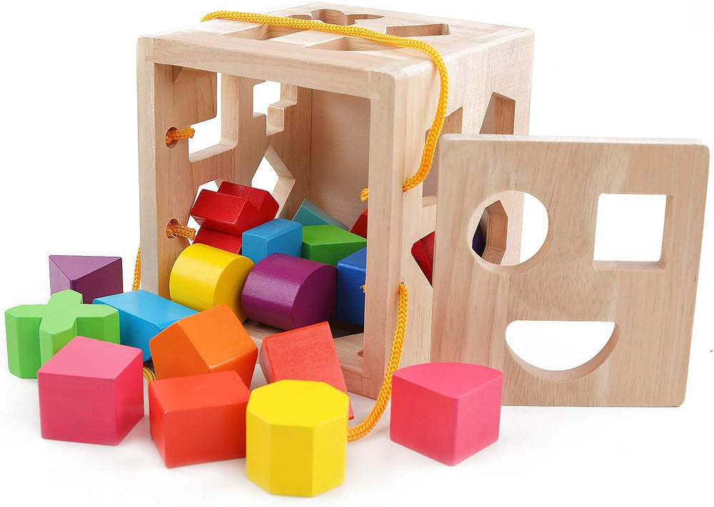 ShapeMaster™ Träformspel för Småbarn – Främjar Färg- och Formigenkänning | Pedagogiskt Leksak More For Mini