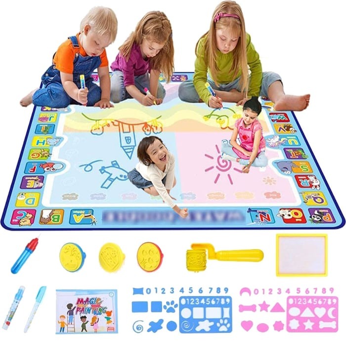 Water Magic Ritmatta för Barn – Kladdfritt Kreativt Lek med Vattenpenna More For Mini