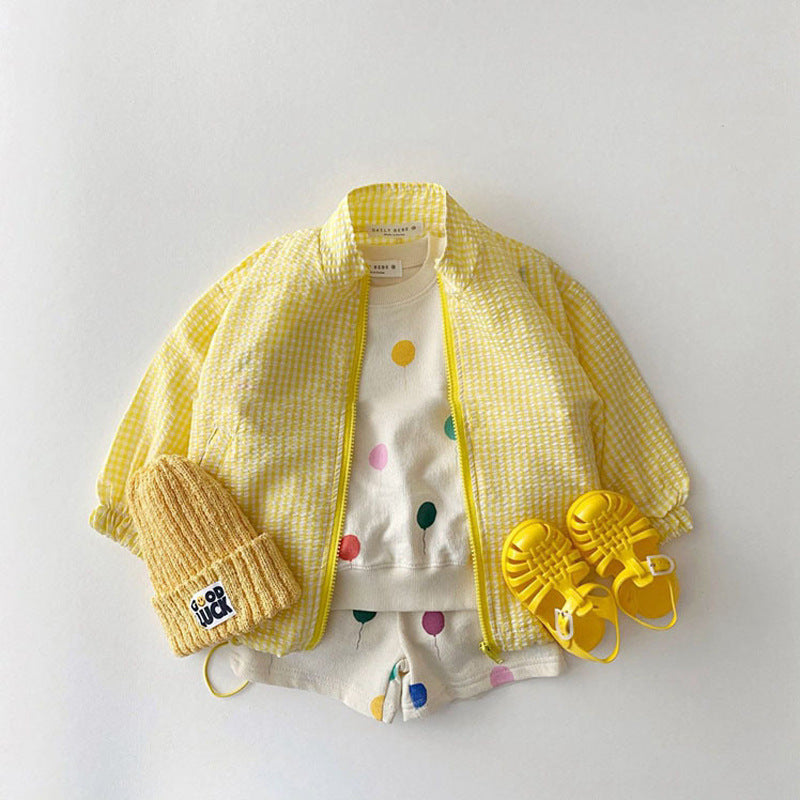Lättviktsjacka – BreezyZip Flickor, Gul/Rosa/Grön/Lila/Svart, Bomull, Storlek 0–5 år More For Mini