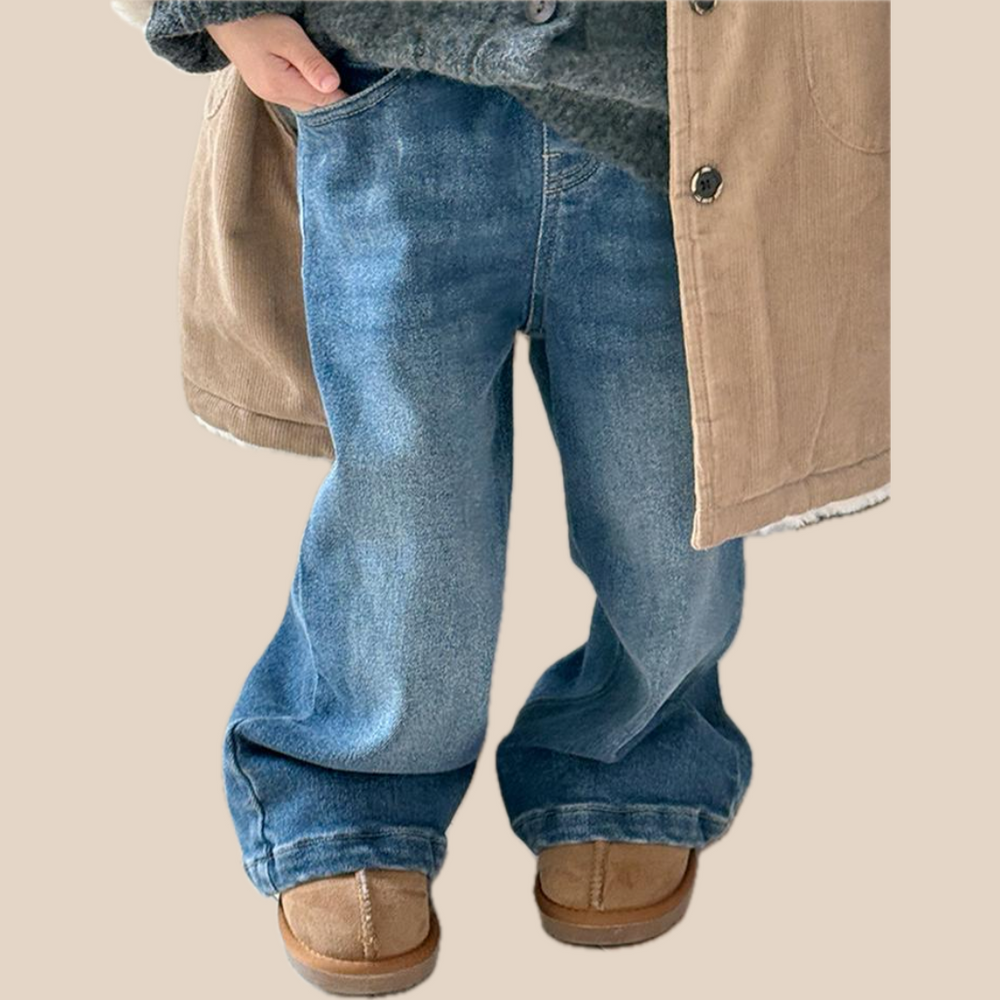 Flare Jeans – Urban Sprout Flickor, Blå, Bomull, Denim, 1–8 år More For Mini