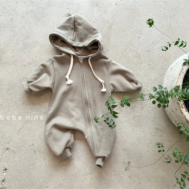 Babydräkt med Huvud – Moussy Jumpsuit i Bomullsblandning (0–3 år) – Unisex, Mjuk & Lätt att Ta På More For Mini