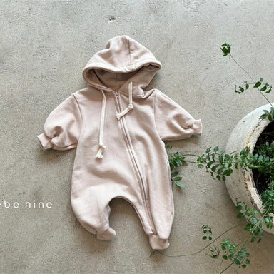Babydräkt med Huvud – Moussy Jumpsuit i Bomullsblandning (0–3 år) – Unisex, Mjuk & Lätt att Ta På More For Mini