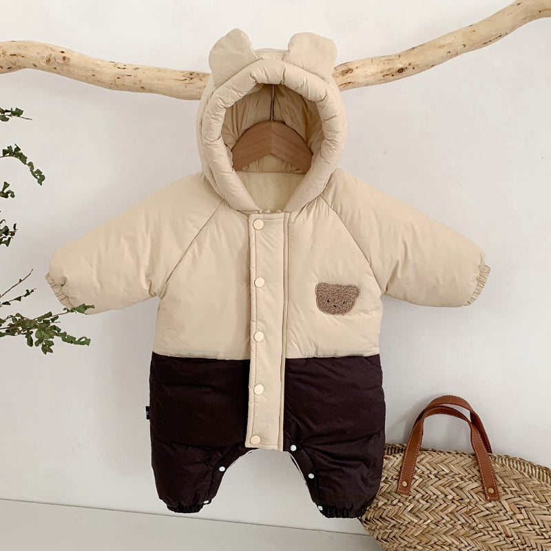 Jumpsuit/Overall - Beren Baby, Beige, Polyester, Maat 0-2 jaar-More For Mini