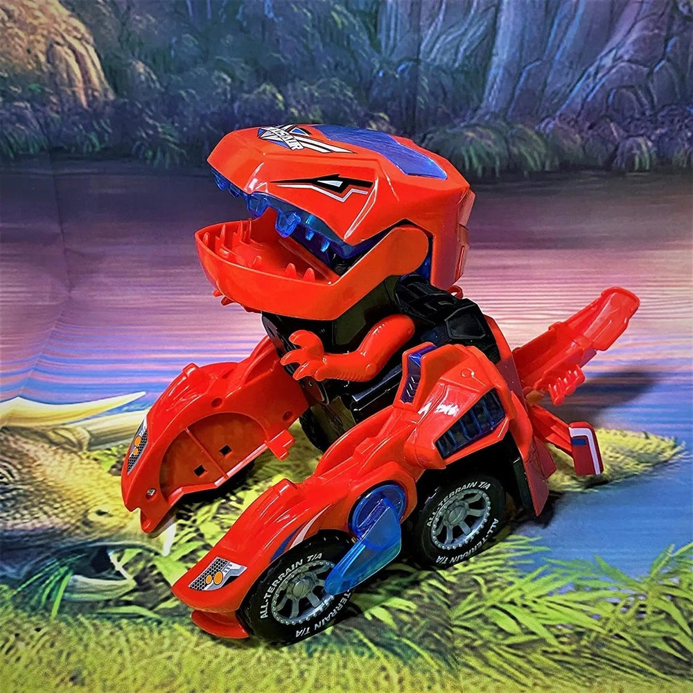 Transformerande Dino-Bil med Ljus & Ljud – Spektakulär Leksak för Barn More For Mini
