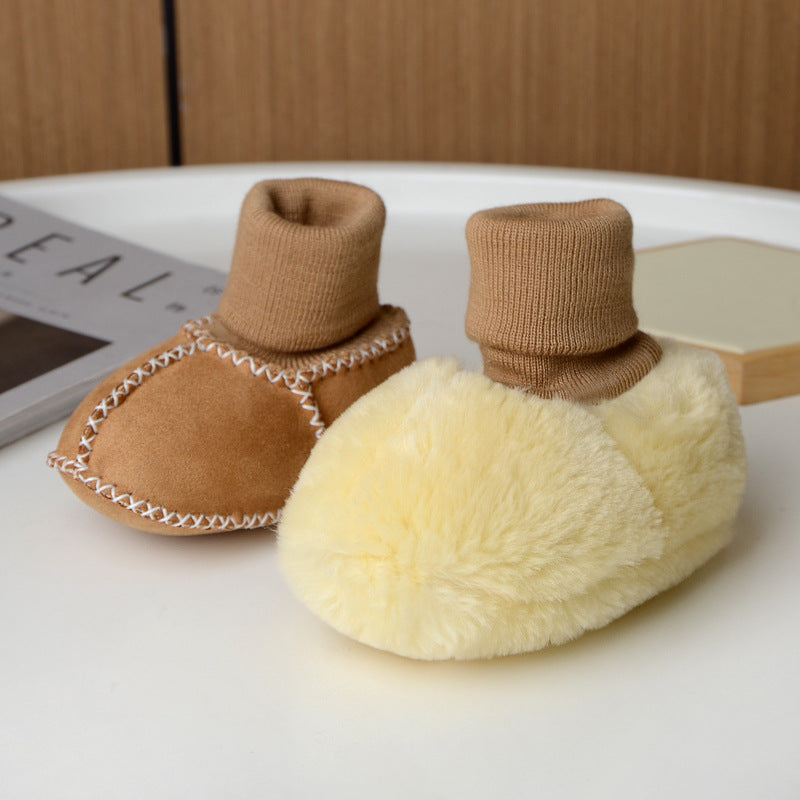 Babytossor – CuddleToes Unisex, Brun/Grå/Beige/Rosa/Röd/Blå, Mocka, Storlek 0–12 Månader More For Mini