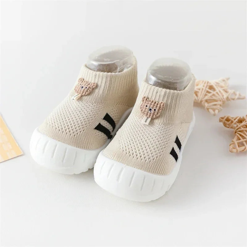 Babyslofjes met Anti-Slip | Veilig & Comfortabel voor Eerste Stapjes | KinderKus Bear Schoentjes More For Mini