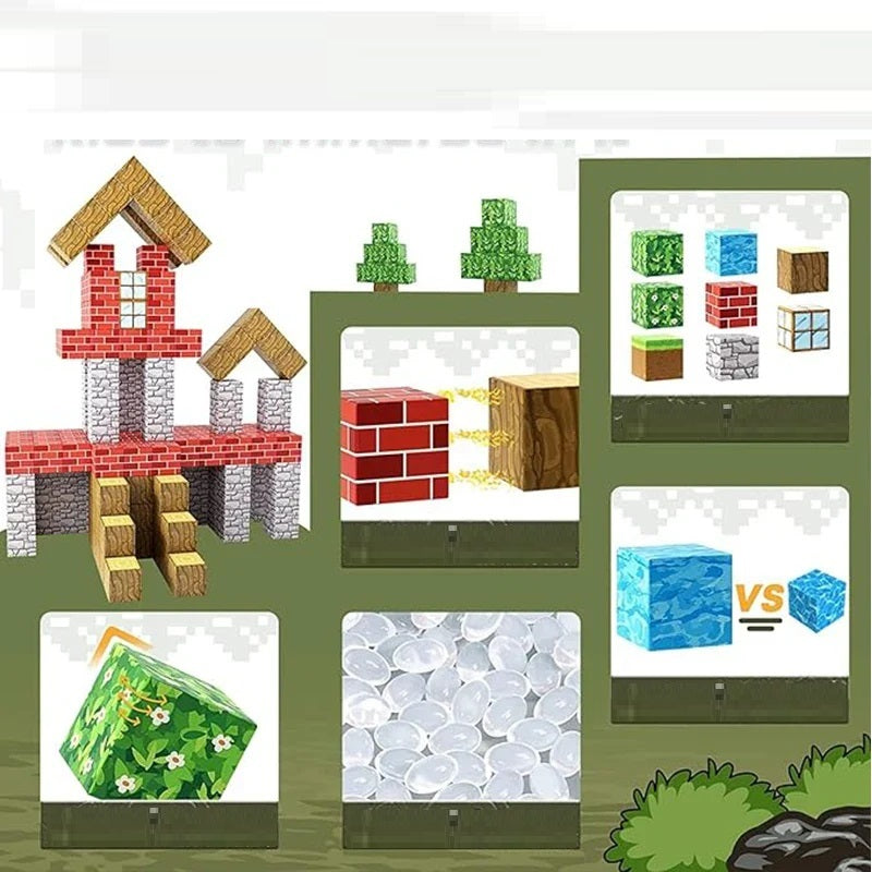 Magnetiska Byggblock för Barn – Pedagogisk STEM-leksak (48 eller 100 delar) – Kreativt Byggleksak från 3 år More For Mini