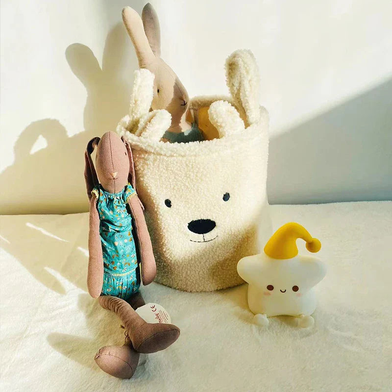 Zachte Teddy Opbergmand voor Peuters – Opvouwbaar, Wasbaar & Schattig Design More For Mini