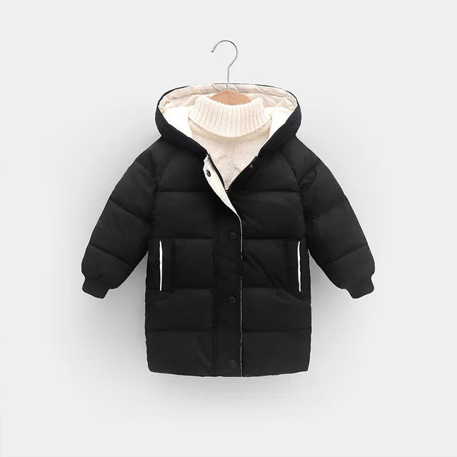 Parka Jas - Tuni Unisex, Zwart/Roze/Blauw/Wit, Polyester, Maat 0-9 Jaar-More For Mini