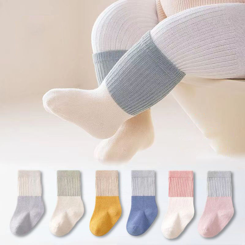 Halkfria babysockor (glider inte ner) – CozyToes Unisex, 6-pack, Flerfärgade, 0–1 år More For Mini