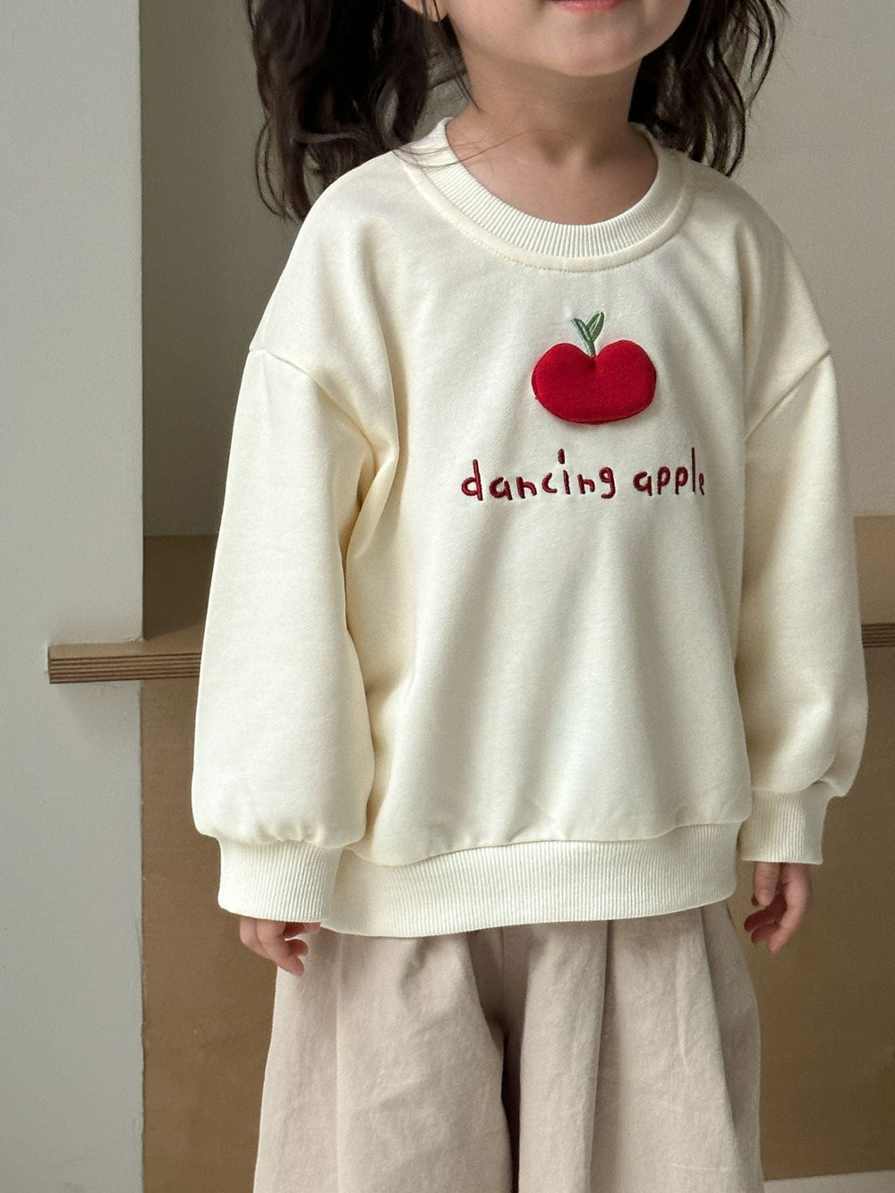 Tröja med frukt – Dancing Fruits Unisex, Vit/Grå, Bomull, Storlek 0–8 år More For Mini