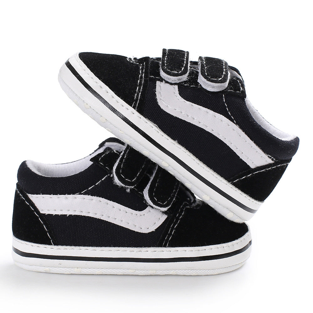 LittleRacers Babysneakers 0–1,5 år – Första Skor med Kardborreband | Canvas & Mocka More For Mini