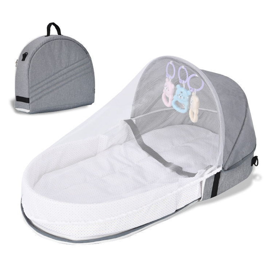 LittleNest Opvouwbaar Baby Reisbed – Lichtgewicht, Met Muskietennet & Zonnescherm More For Mini