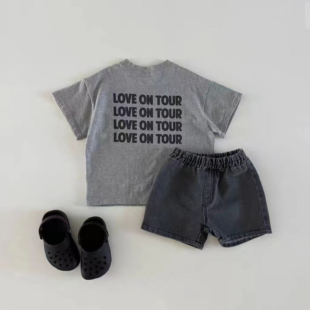 Korta byxor – DenimPlay Unisex, Svart/Blå/Ljusblå, Bomull, Storlek 0–3 år More For Mini