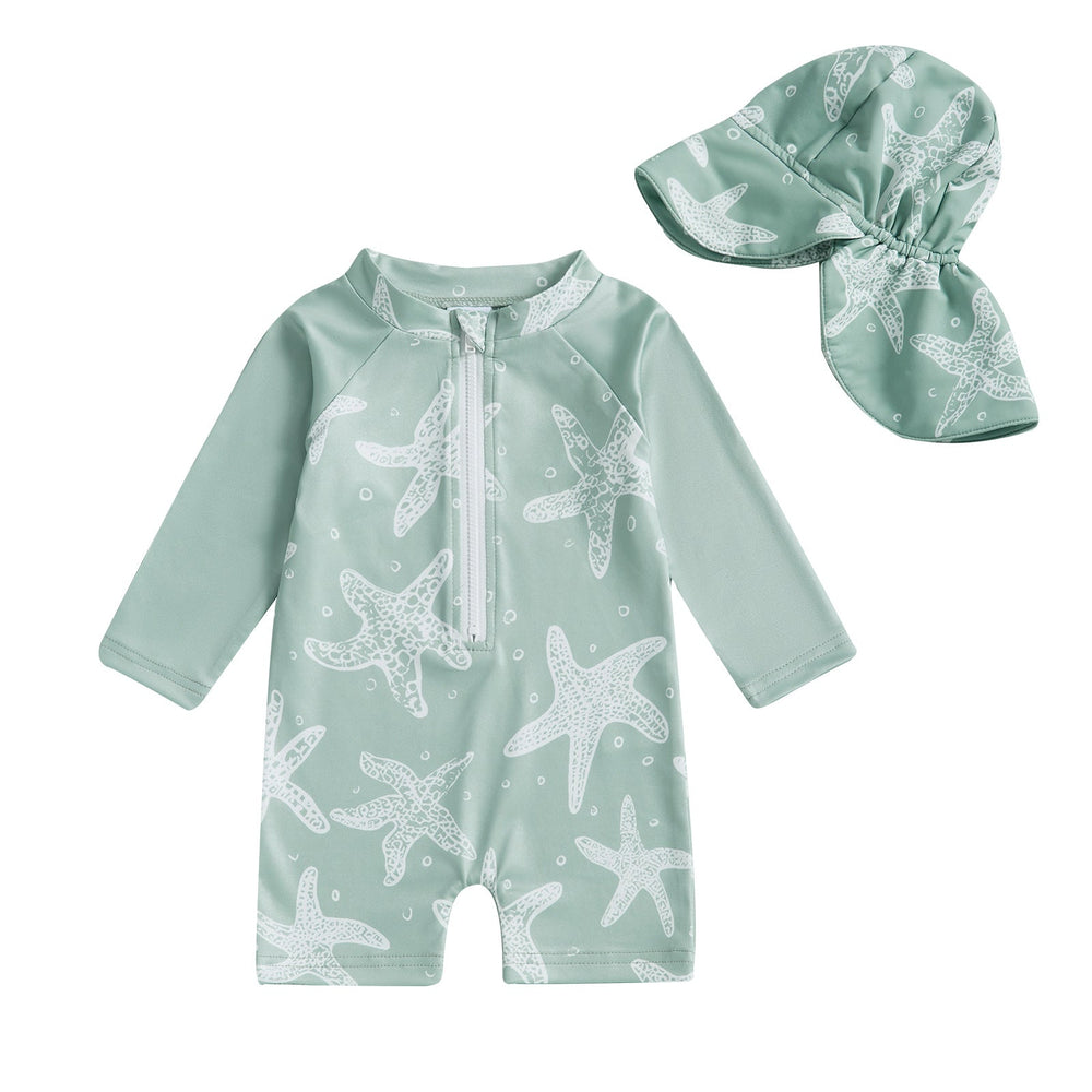 Tide & Tiny Baddräkt Baby Småbarn 0–3 år – UV-skydd – Grön – Hållbar MoreForMini