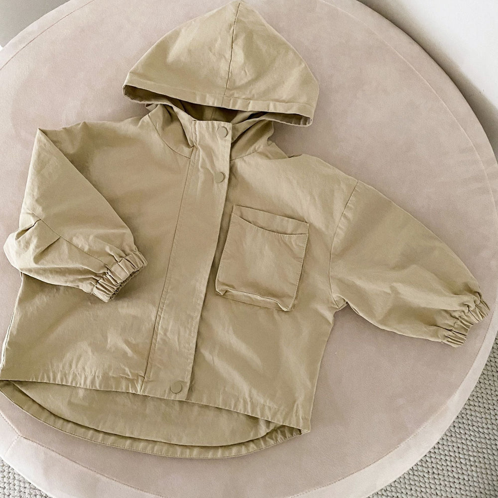 Vindjacka Parkas – CozyShield Unisex, Beige/Brun, Bomull, Storlek 0–8 år More For Mini