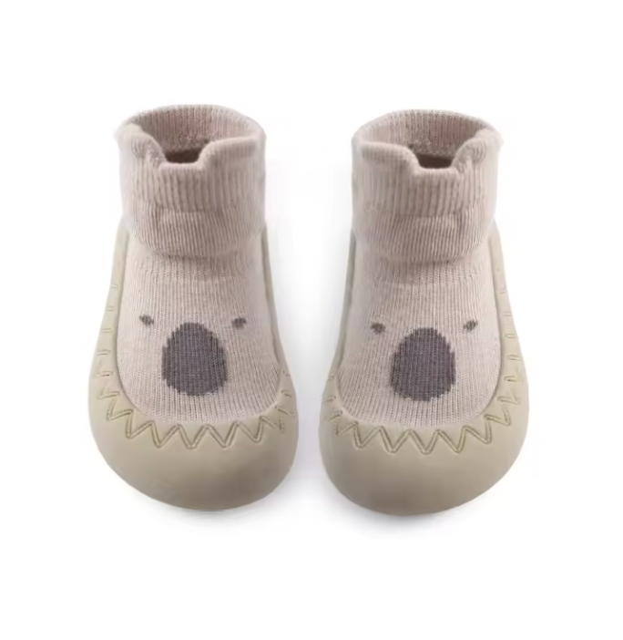 Första Steg Babyskor – Little Paws Unisex, Halksäker Sula, Rosa/Blå/Beige/Brun, Storlek 0–3 År More For Mini