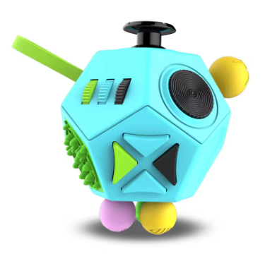 Anti-Stress Kubus voor Volwassenen & Kinderen – Focus, Rust & Concentratie – 12-in-1 Sensorisch Speelgoed More For Mini