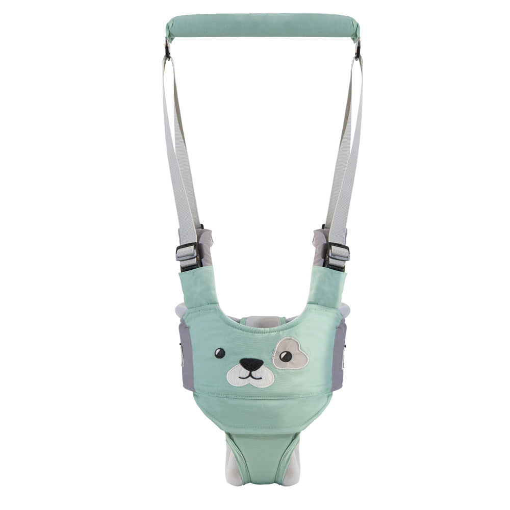 Ergonomische Loopsteun – Kigali Baby, Blauw/Bruin/Roze, Katoen, 9+ Maanden-More For Mini