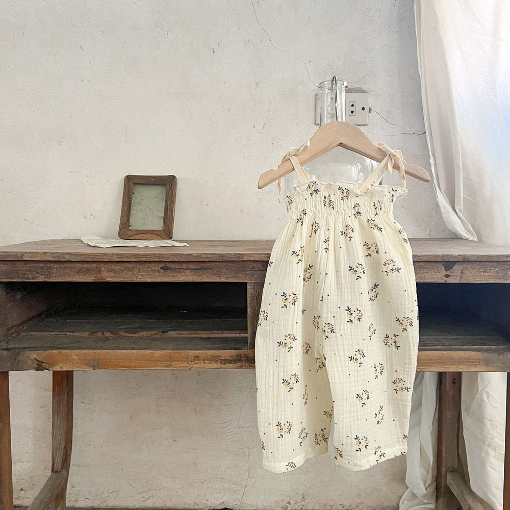 LittleBloom Babyset 0–3 år | Musselin Sommaroutfit för Flicka | Blommigt Mönster | Klänning, Body, Set eller Topp & Byxa More For Mini
