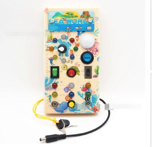Interaktivt LED-lekbord för Småbarn – Montessori Pedagogisk Träleksak More For Mini