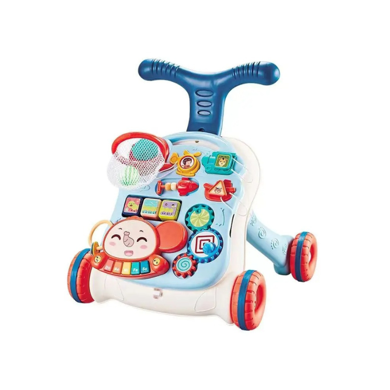 3-in-1 Baby Looptrainer & Speelcentrum – Veilig Leren Lopen & Spelen – Vanaf 7 Maanden More For Mini