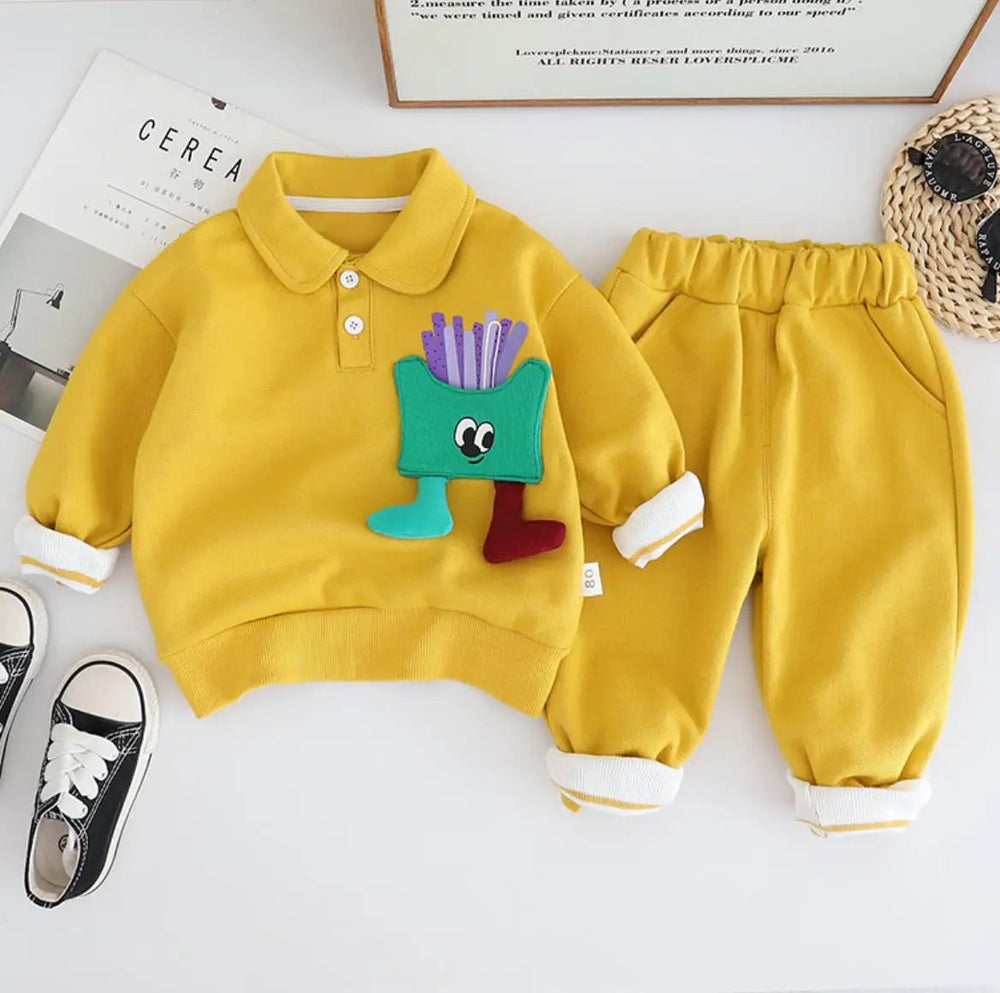 Mjukt Unisex Småbarnsset 2-delat – Bekväm Bomullsoutfit 0–3 år | Andningsbart & Hudvänligt More For Mini