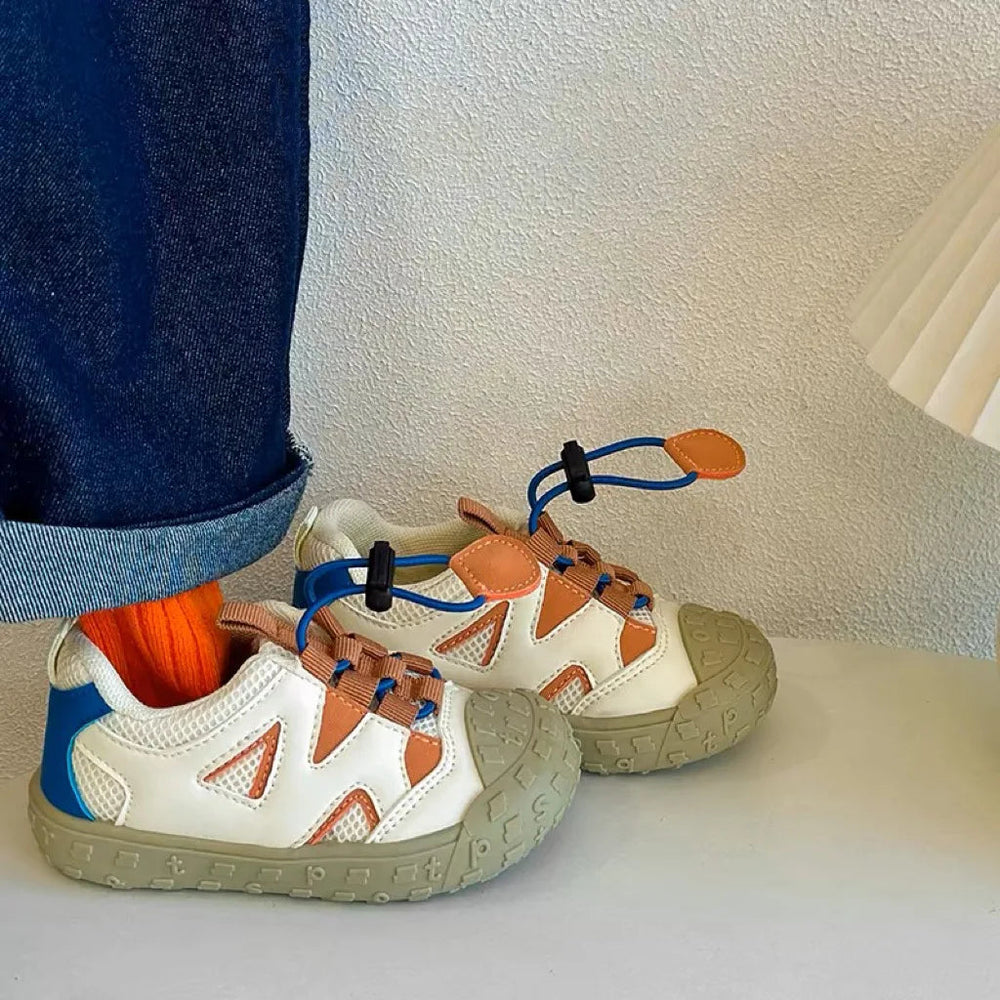 Barnsneakers utan snörning – Andningsbara & Halkfria för 1–7 år | FlexRun More For Mini