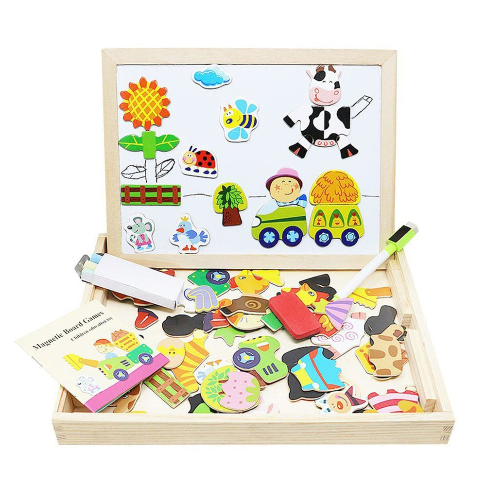 Magnetisk Träritbräda för Barn – Kreativ & Pedagogisk Leksak från 3 år | SketchWood More For Mini