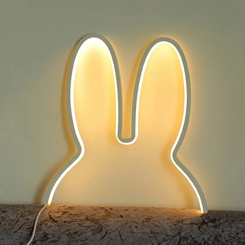 Konijntje Nachtlampje Slaapkamerlamp – Oplaadbaar & Zacht Licht voor Kinderen More For Mini