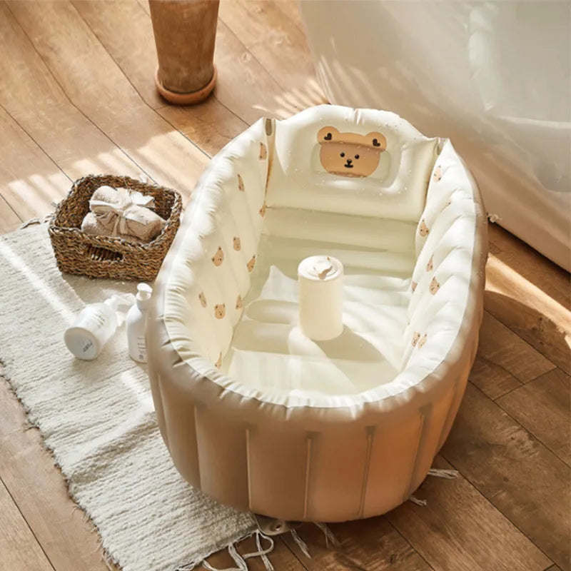 Opblaasbare Babybadkuip 0-3 Jaar – Veilig & Compact Reismodel voor Thuis of Vakantie More For Mini