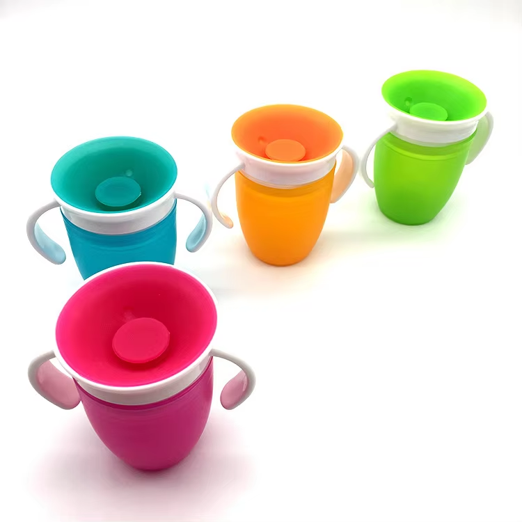Spillfri babydrickmugg 360° – Självständig dryck utan spill | Säker & BPA-fri More For Mini