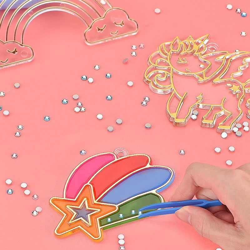 Kristallen Knutselset voor Kinderen – Maak Jouw Eigen Glinsterende Hangers +3 Jaar More For Mini