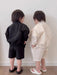Trendy Kinder Bomber Outfit - Baby Peuter Kleuter Kinderen, Zwart/Wit, Katoen, Maat 0-5 Jaar More For Mini