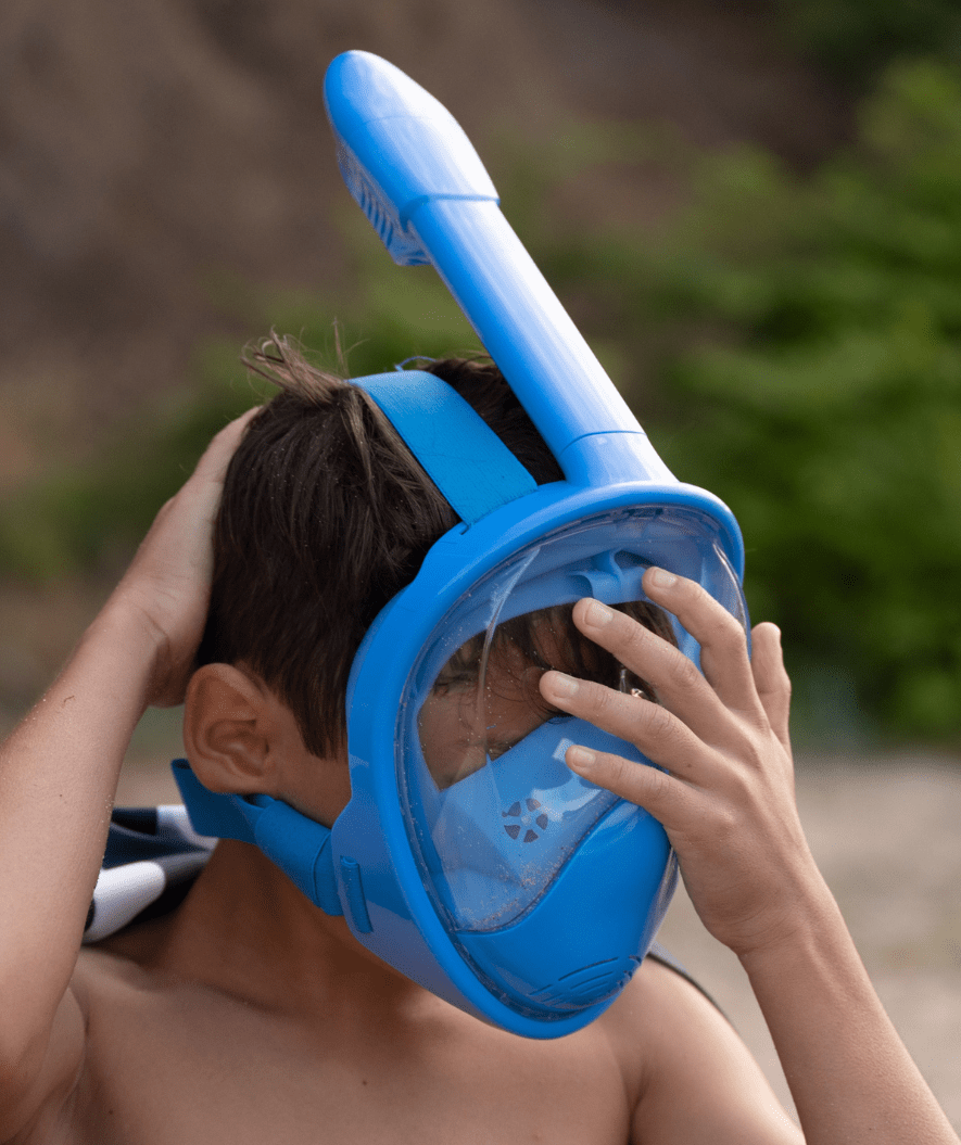 Kinder Snorkelmasker met 180° Zicht & Dry Top – Comfortabel & Antilek | Seawise More For Mini