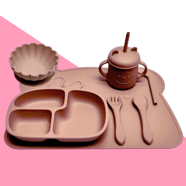 EasyBite Kinder Eetset – Zuignap Bord & Bestek voor Zelfstandig Eten Zonder Morsen More For Mini