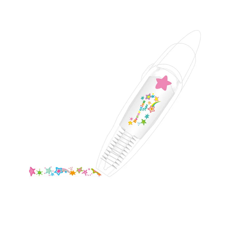 Decoratieve Pen met Cartoon Tape – Perfect voor Bullet Journals, Planners & Knutselen More For Mini