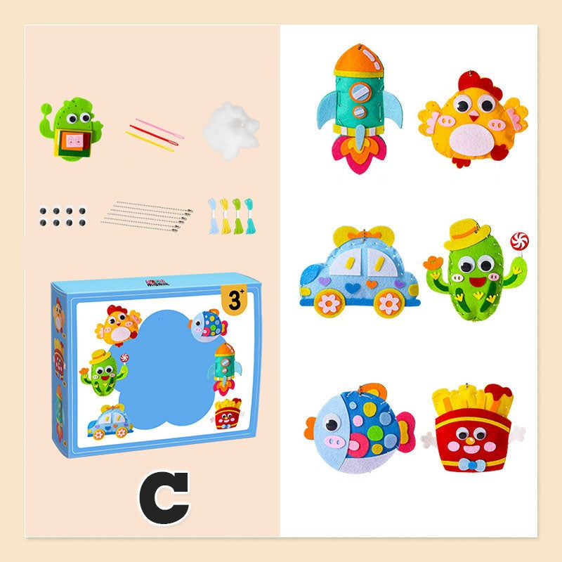 Creatieve Naaikit voor Kinderen – Complete Dieren Knutselset met Garen & Naalden (5+ jaar) More For Mini