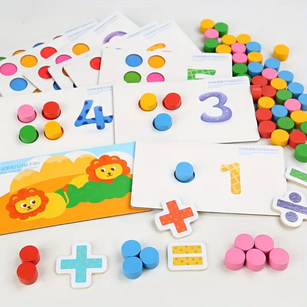 Pedagogiskt Montessori Räkne- och Sorteringsspel för Småbarn – Köp Lärande Leksak More For Mini