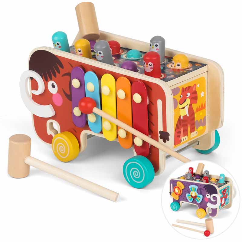 Trämusikleksak för Småbarn | MelodyBeat – Stimulerar Rytm & Motorik More For Mini