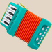 Kinder Accordeon – Speelgoed, Groen, Duurzaam, BPA vrij, 3+ Jaar More For Mini
