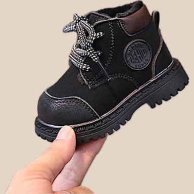 Skor med Ull – Lisi Unisex, Svart/Brun, Läder, Storlek 16–20 More For Mini