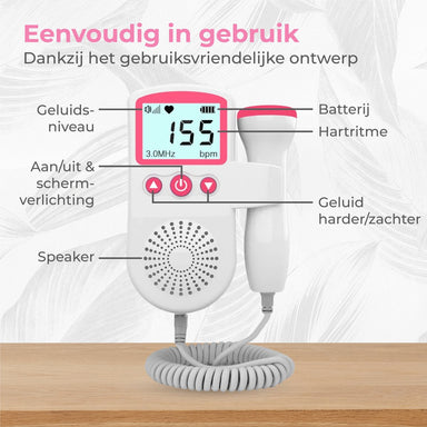Baby Doppler voor Thuis | Luister Naar de Hartslag van je Ongeboren Baby – Veilig & Betrouwbaar More For Mini