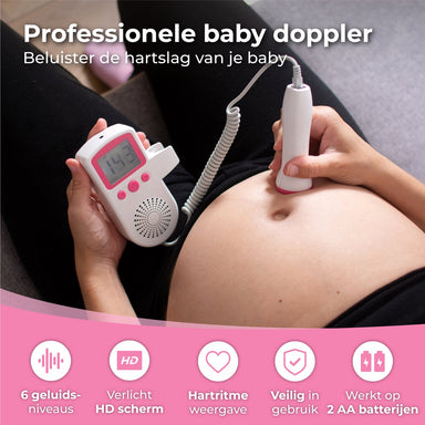 Baby Doppler voor Thuis | Luister Naar de Hartslag van je Ongeboren Baby – Veilig & Betrouwbaar More For Mini