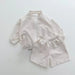 Trendy Kinder Bomber Outfit - Baby Peuter Kleuter Kinderen, Zwart/Wit, Katoen, Maat 0-5 Jaar More For Mini