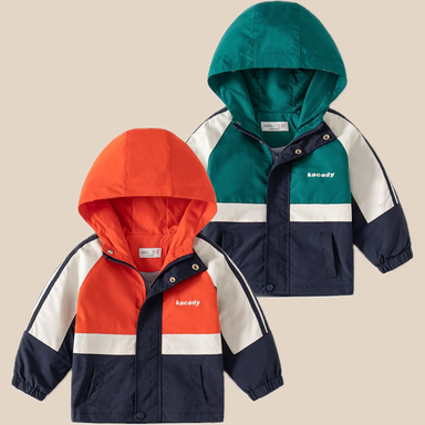 Regnjacka – Thim Pojkar, Grön/Orange/Blå, Polyester, Storlek 2–8 årRegnjacka – Thim Pojkar, Grön/Orange/Blå, Polyester, Storlek 2–8 år More For Mini